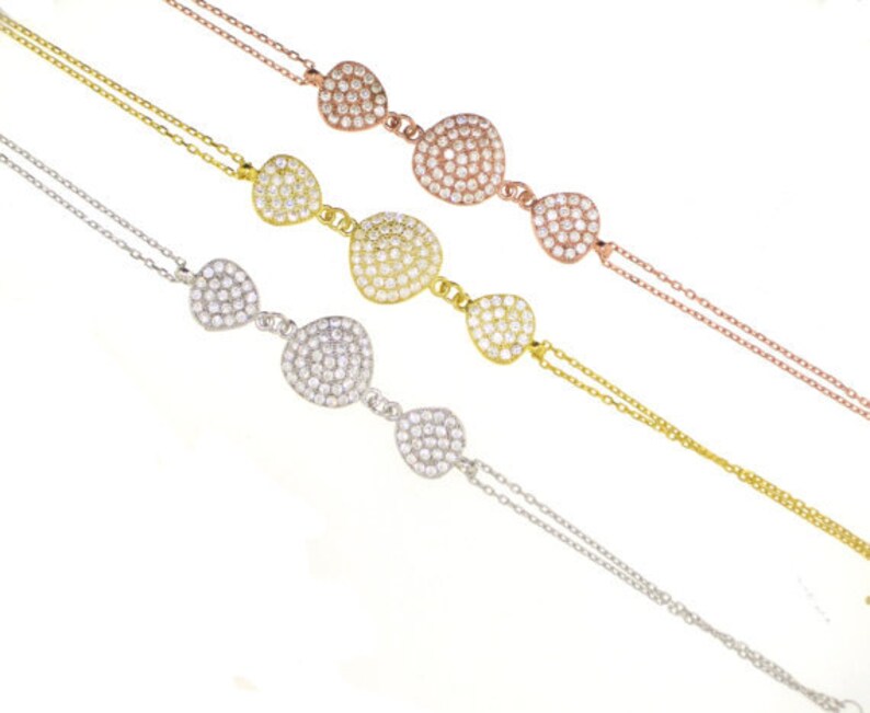 Triple Disc Charm Chain Necklace
