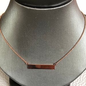 Plain Bar Necklace