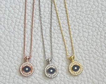 Halo Evil Eye Necklace