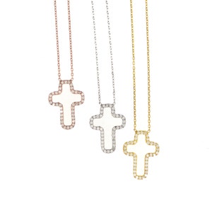 Open Cross Necklace