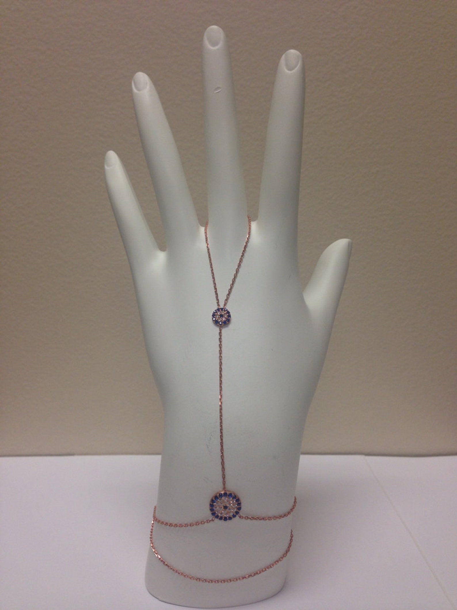 Sahmaran Evil Eye Hand Bracelet Etsy