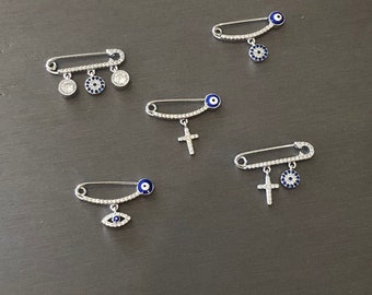 CZ Evil Eye Pins