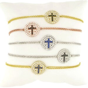 Pulsera Chic Cross Disc