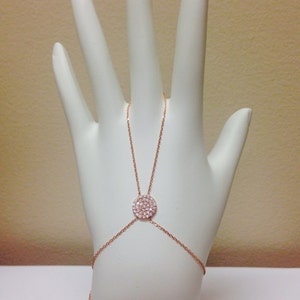 Small Disc Hand Bracelet