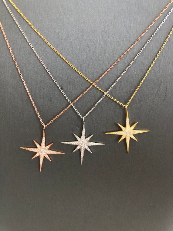 Star Burst Necklace - Etsy Israel