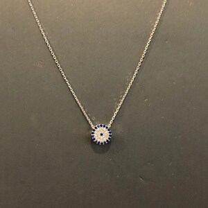 Small Elegant Evil Eye Necklace