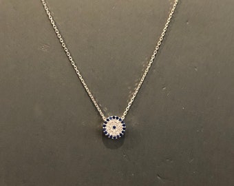 Small Elegant Evil Eye Necklace