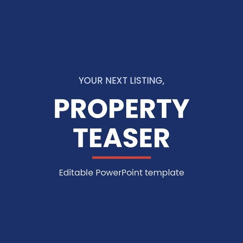 Editable Property Teaser Template | Real Estate Presentation ...