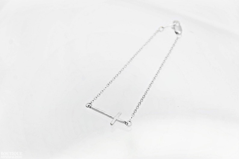 Horizontal Cross Bracelet