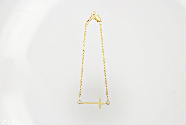 Horizontal Cross Bracelet