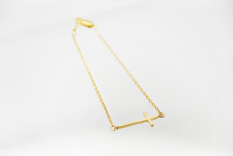 Horizontal Cross Bracelet
