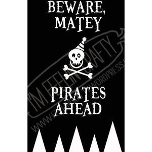 Pirate Party Welcome Sign Printable image 2