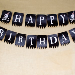 Pirate Party Birthday Banner Printable image 4
