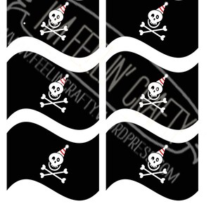 Pirate Party Straw Flags Printable image 4