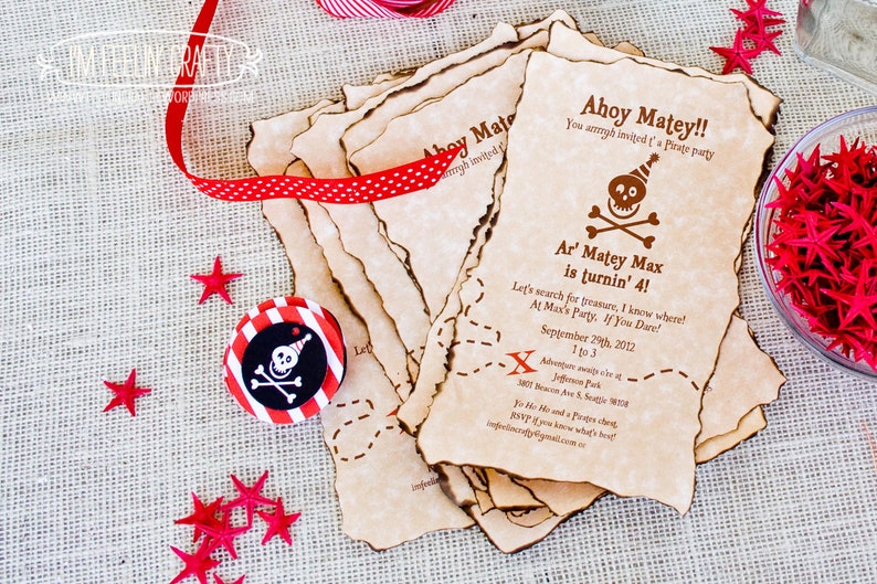 Printable Pirate Party Invitation