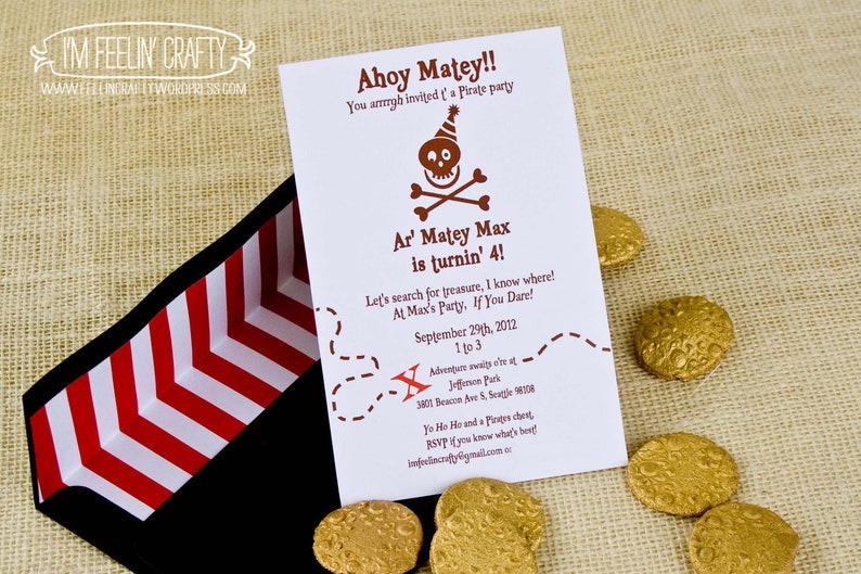 Printable Pirate Party Invitation