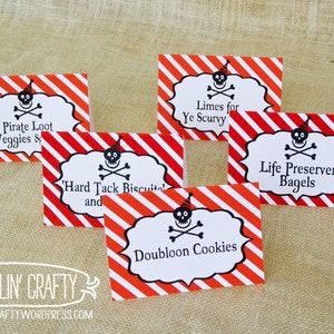 Pirate Party Food Labels Printable image 5