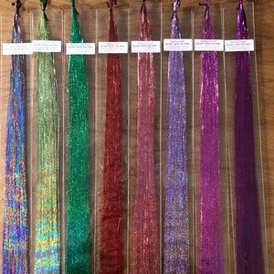 Wholesale-46&quot;-25 packages-100%thai silk strands, 100 STRANDS PER PKG. Salon Quality,40 colors available (you pick your colors)