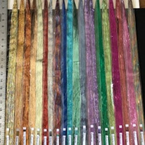 ALL 52 colors, 46 inch-100%thai silk strands, 100strands per pack Salon Quality(fairy hair, hair tinsel)