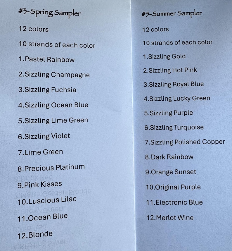 7 Different Sampler Package's to Choose From 46