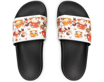 Mushroom Youth PU Slide Sandals