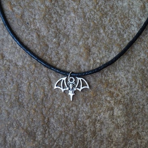 Black Choker with Bat Charm, Bat Choker, Halloween Jewelry, Gift for her, Gift for Bat Lover, Gothic Choker Necklace
