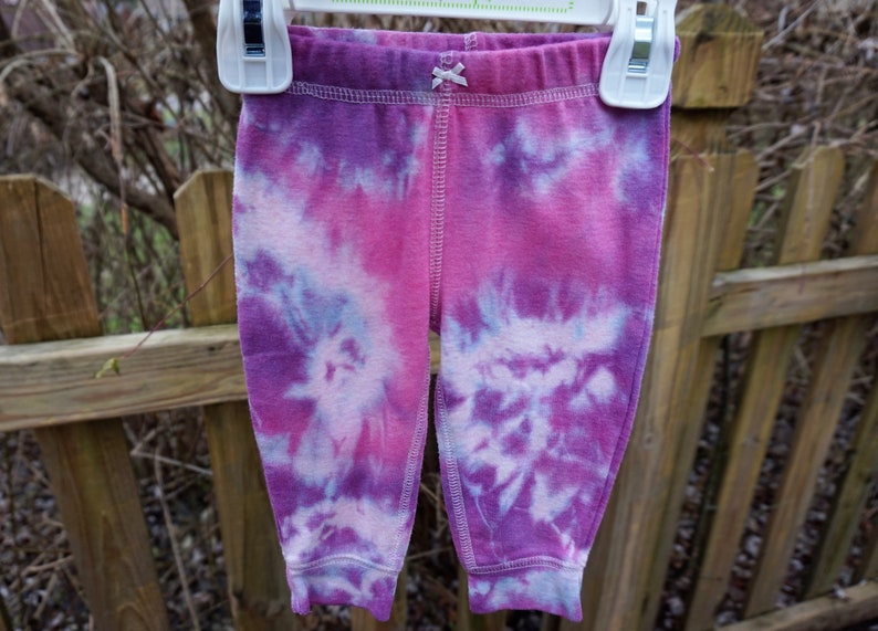 18-24 Months, Pink Tie Dye Cotton Pants 0 to 24 Months