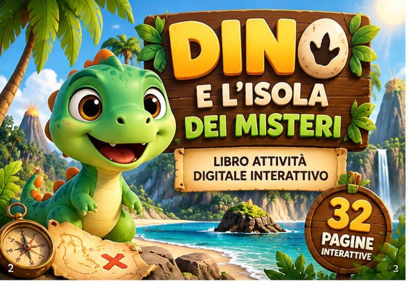 Interactive Dinosaur Coloring Book for Kids Ages 4–7 | 32 Pages of ...
