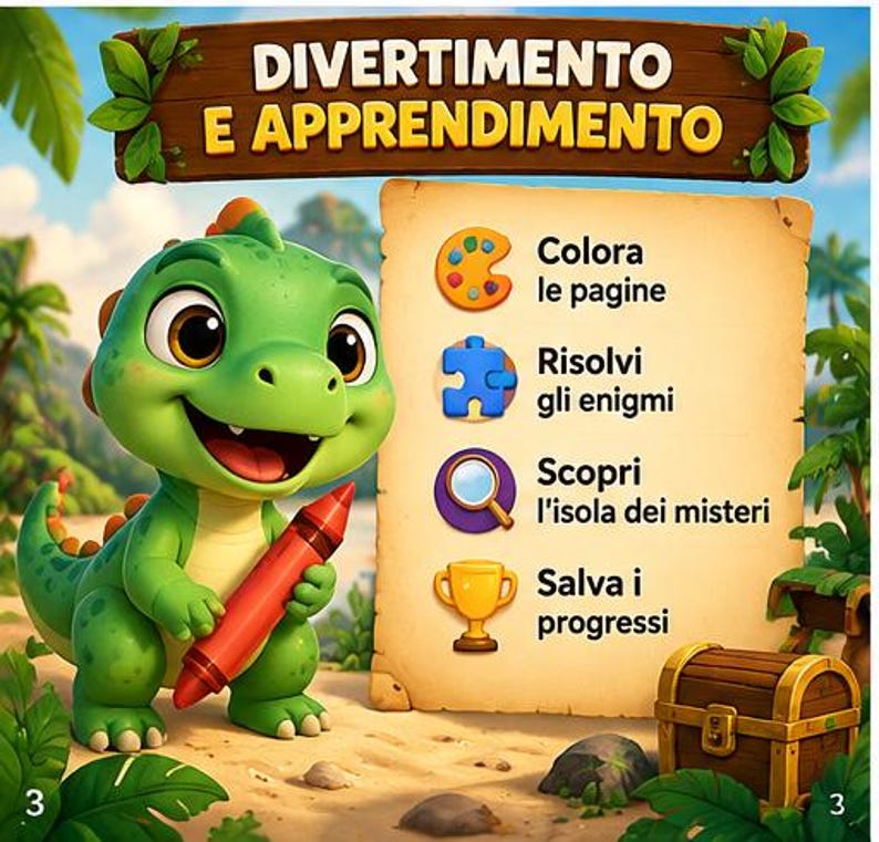 Interactive Dinosaur Coloring Book for Kids Ages 4–7 | 32 Pages of ...