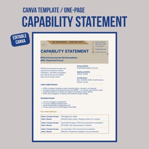 Bewerkbaar sjabloon voor een capaciteitsverklaring (Canva), naleving van saneringsmaatregelen bij overheidscontracten, 1 pagina
