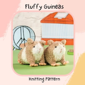 Fluffy Guineas knitting pattern PDF