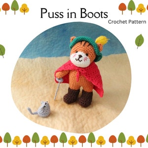 Amigurumi Puss in Boots Crochet Pattern PDF