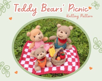 Teddy Bears' Picnic Knitting Pattern PDF