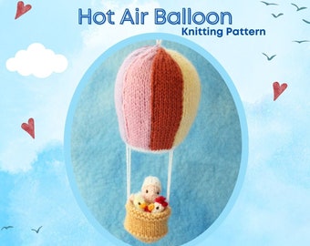 Hot Air Balloon Knitting Pattern PDF