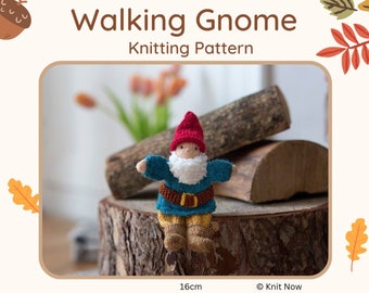 Walking Gnome Knitting Pattern PDF