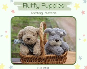 Fluffy Puppies Knitting Pattern PDF