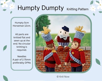 Humpty Dumpty and the Horseman knitting pattern PDF