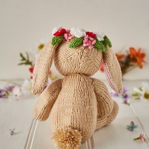 Flower Bunny Knitting Pattern PDF - Etsy
