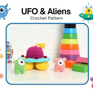 UFO and Alien Crochet Pattern PDF