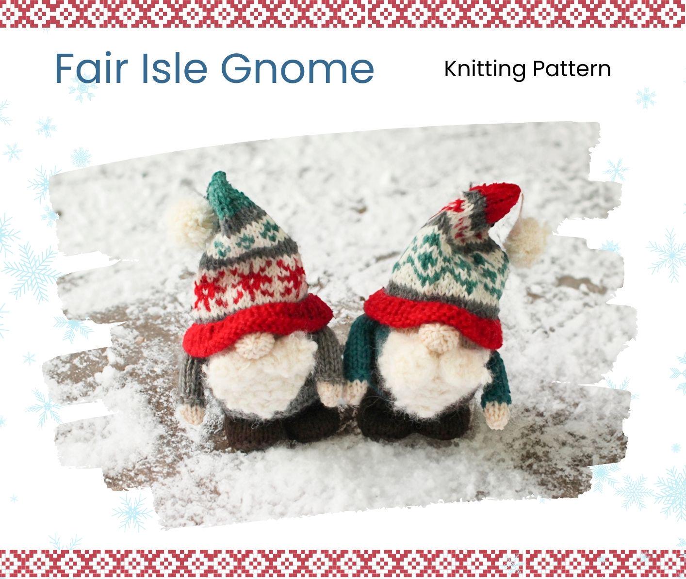 Fair Isle Knitting Patterns for Dolls - Main Image