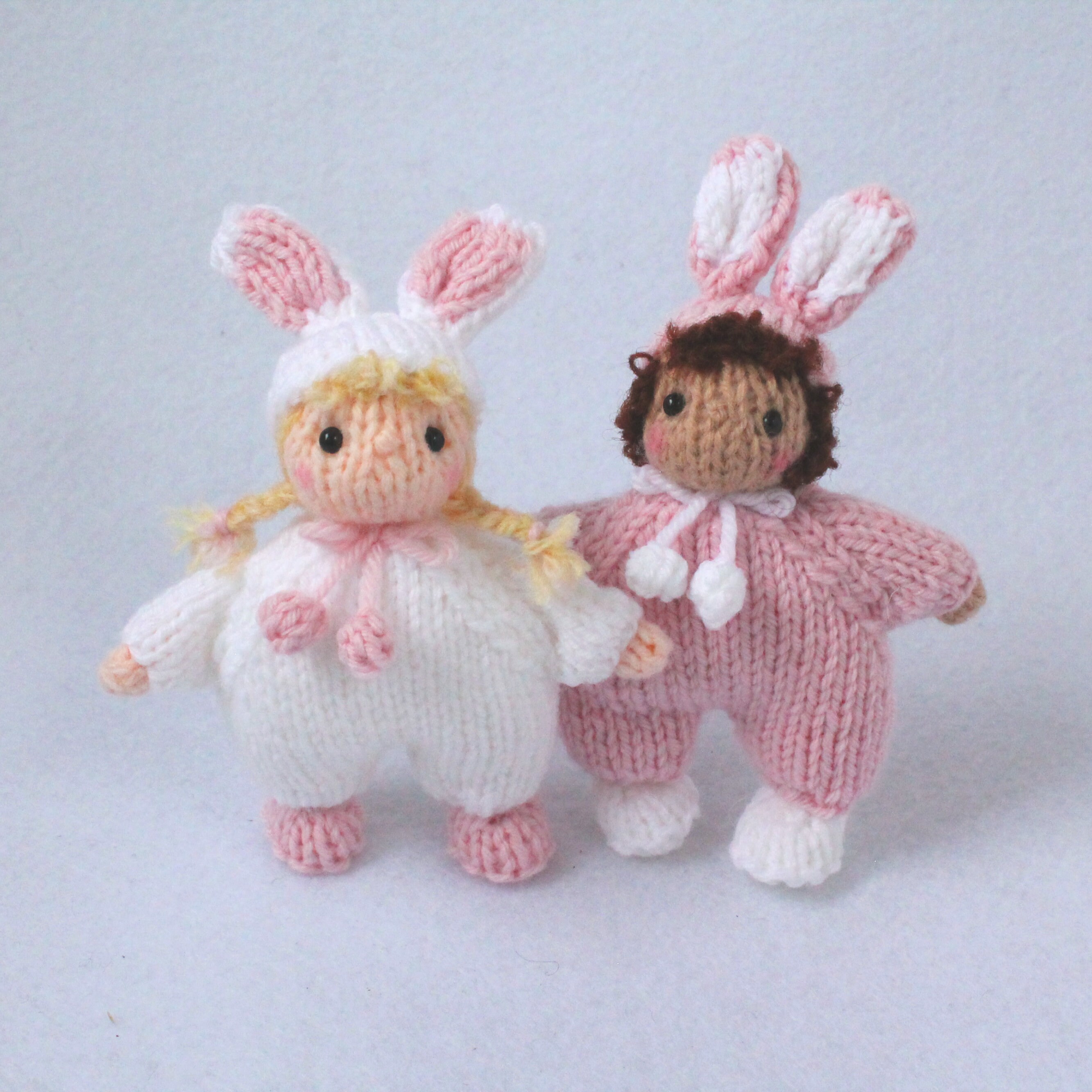 Bunny Dolly, Doll in Bunny Outfits, Knitting Pattern PDF - Etsy
