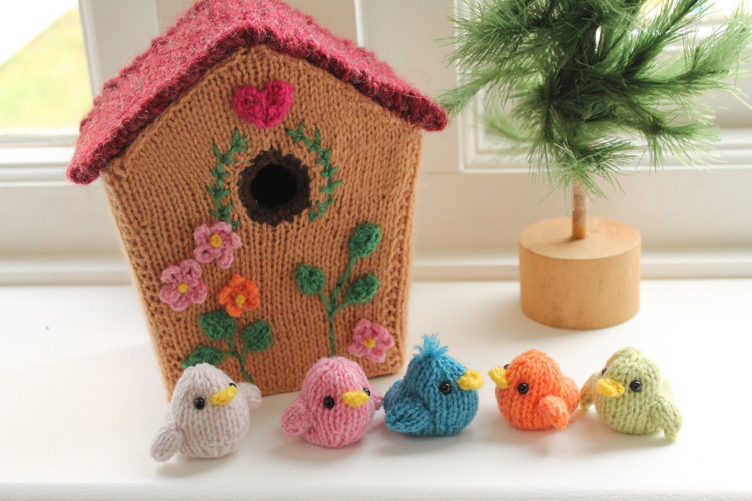 Birdhouse Knitting Pattern PDF Etsy