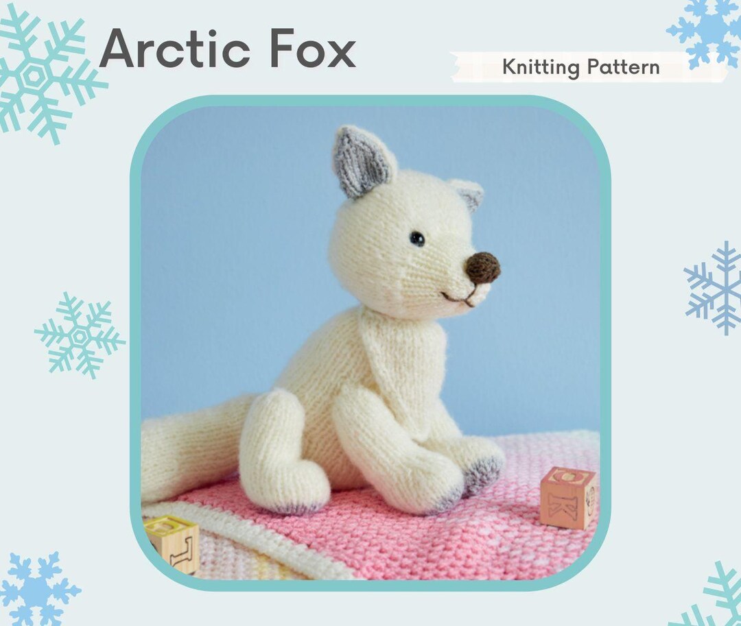 Arctic Fox Knitting Pattern PDF - Etsy