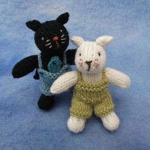 Cat brothers, knitting pattern PDF