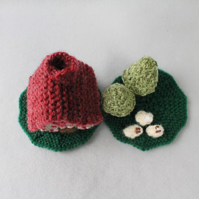 Mini Cottage Knitting Pattern PDF Cottage, Mats, Trees & Sheep Pattern ...