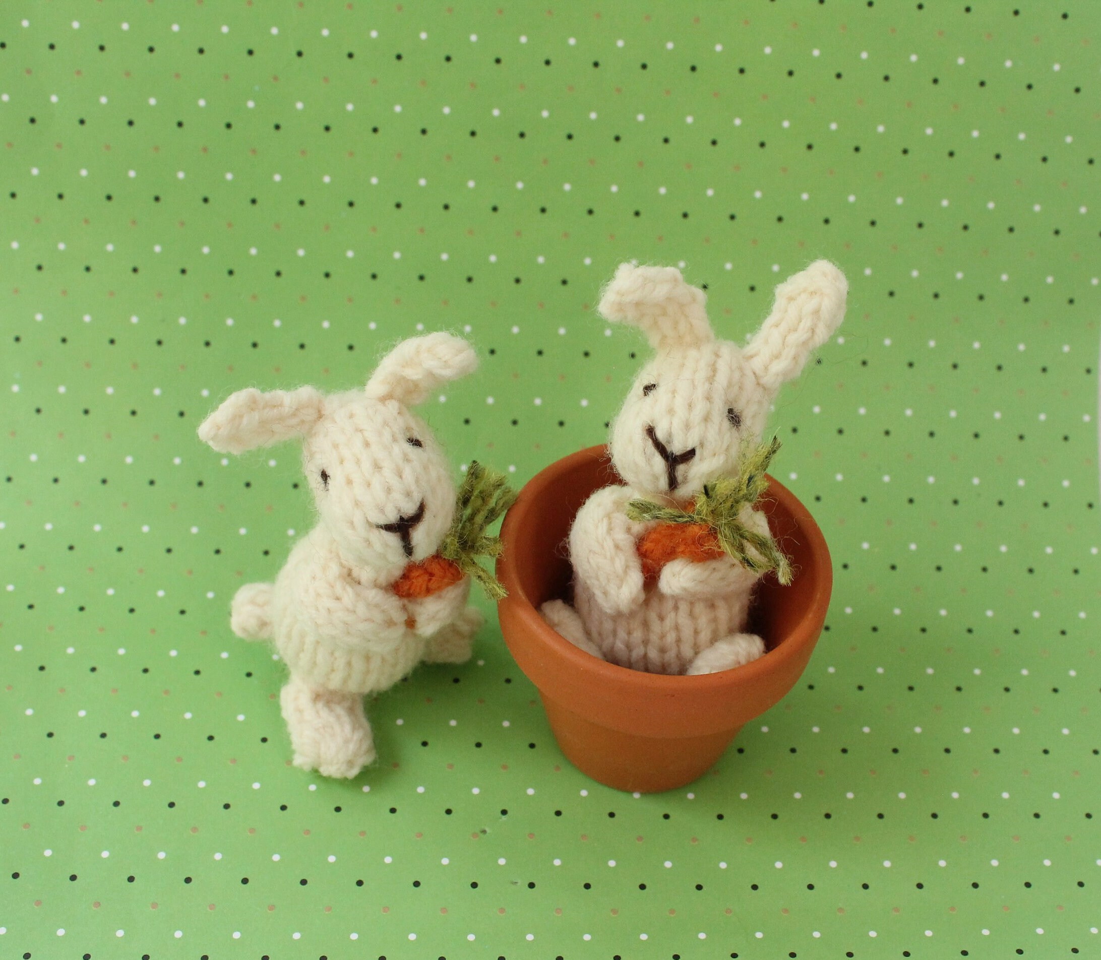 Mini Bunnies Knitting Pattern PDF - Etsy