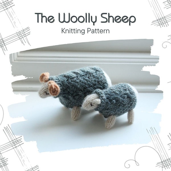 The Woolly Sheep Knitted Sheep Knitting Pattern PDF