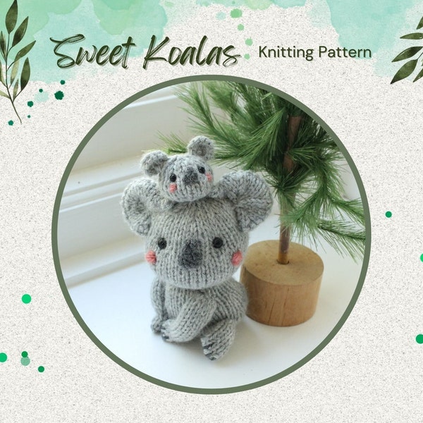 Sweet Koalas Knitting Pattern PDF