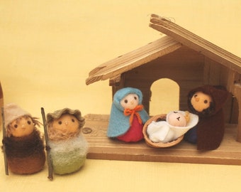 Mini Felt Doll Nativity Doll Set