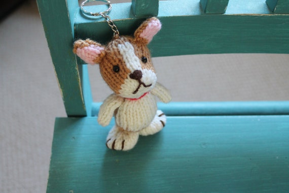Kary Gurumi Knitted dog key chain